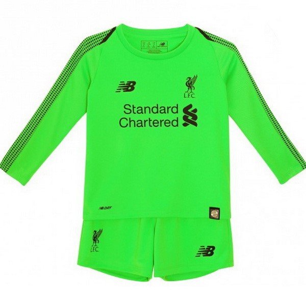 Camiseta Liverpool Segunda equipo Portero ML Niños 2018-19 Verde
